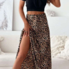 Γυναικεία μακριά φούστα σε leopard print μοτίβο.